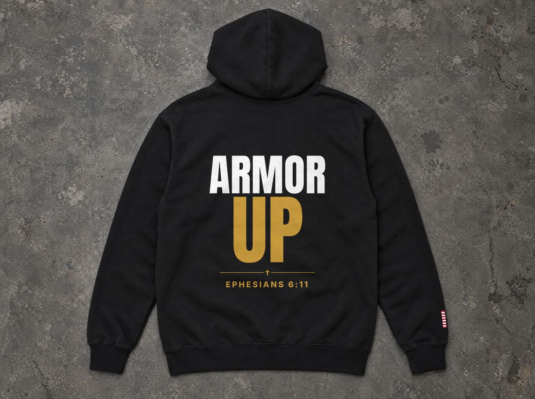 Armor Up Flag Hoodie