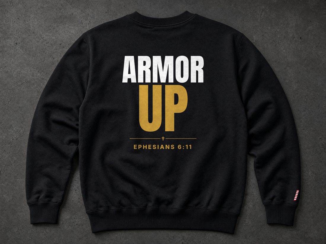Armor Up Flag Sweatshirt